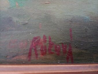 Starý obraz - olejomalba - 2