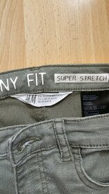 Dívčí khaki džíny vel. 164 - 2