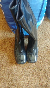 Dámské kožené kozačky - nové - nikdy nenošené - 2