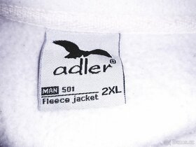 Pánská fleece bílá mikina Adler 2XL - 2