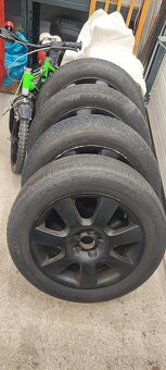 ALU kola Originál VW Borbet 6,5Jx16 5x100 pneu LETNÍ 205/55 - 2