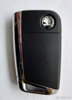 Klíč Volkswagen Škoda Seat. Klíč s planžetou HU66 a logem, - 2