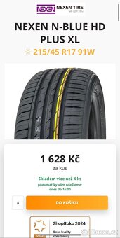 Nexen 215/45/17 - 2