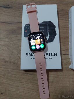 Chytré hodinky KUIZIL T70–1,91" IPS displej, volání,růžové - 2