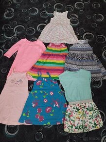 Dívčí šaty velikost 110/116 pro holčičku - 2