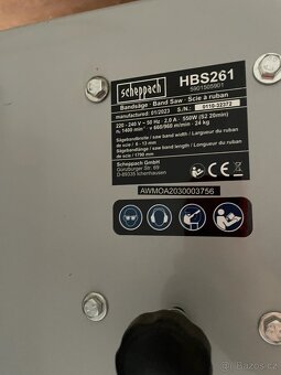 Scheppach HBS 261 pásová pila na dřevo 5901505901 - 2