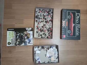Sada puzzle – dinosauři + retro auto (kompletní balík) - 2
