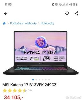 Herní msi laptop - 2