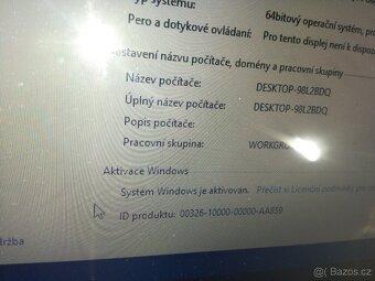 dvou jadrový notebook BEZ BATERIE WIN,10.6GB.RAM.HDD,500.GB - 2