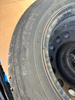 Disky s pneu M+S Nokian R15 195/65, plecháče 4 ks - 2