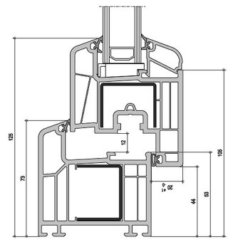 Prodám okna 120 X 150 bílá dvoukřídlá nová - 2