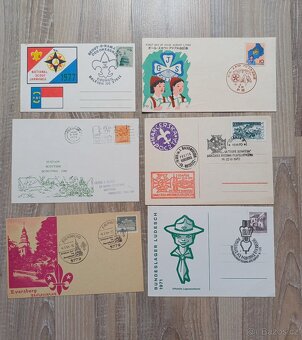 Staré skautské obálky,koresponďáky - 2