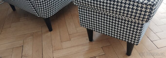 krásné křeslo ušák + taburet - 2