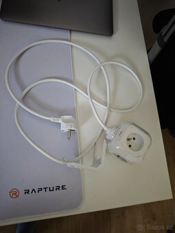 Prodlužovací kabel - kostka 1,9 m / 4 zásuvky / bílý / PVC / - 2