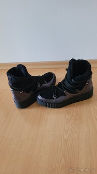 Tommy Hilfiger zimní boty Sněhule vel 38 Warm Lined Up Boot - 2