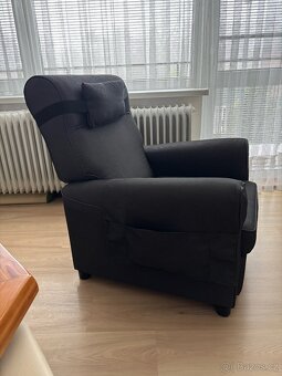 MUREN polohovaci kreslo, tmave sede - 2