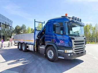 Scania P410 6x2 - valník s hydraulickou rukou Palfinger - 2