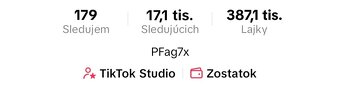 Tiktok účet- lvl 29 - 2