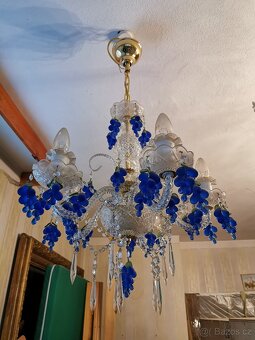Křišťálový lustr - vinná réva - 2