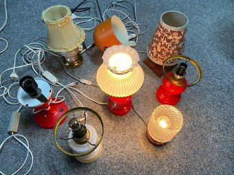 lampa retro lampa skleněná lampa retro lampa na noční stolek - 2