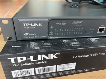 TP-Link TL-SG3424P 24port PoE+ Gigabit switch, Praha 6 - 2