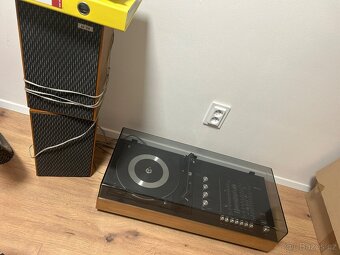 Vintage gramofon DUAL 1210  WEGA 3202 + TESLA RK09 - 2
