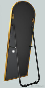 Celotělové zrcadlo 160x50 cm, vysypané sklo - 2