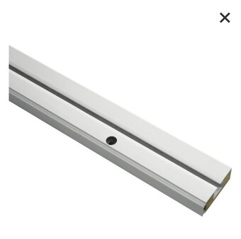 Záclonové kolejničky 1 drážkové Gardinia, bílé - 2