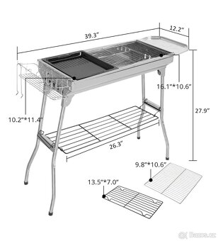 Nerezový skládací grill - 2