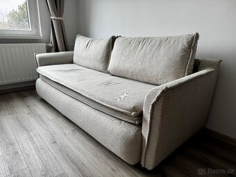 Rozkládací pohovka béžová - 2