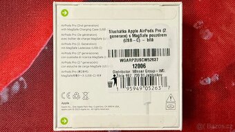 Sluchátka Apple AirPods Pro (2. generace) MagSafe - nové - 2