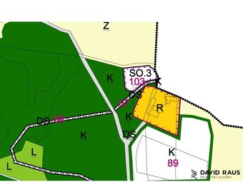 Prodej stavebního pozemku o výměře 2226 m2 , obec Vyškovec - 2