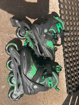 Dětské inline kolečkové brusle nastavitelné - 2
