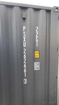 Lodní-skladový kontejner 20ft po jedné cestě barva antracit - 2