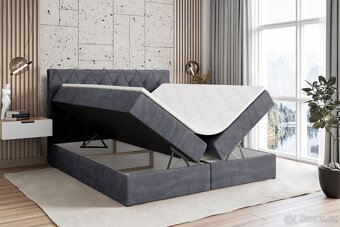 Boxbed Boxspring 2 barvy Nadine 180x200cm Nová - 2