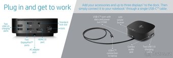 HP USB-C G5 Dock Univerzální dokovací stanice pro notebooky - 2