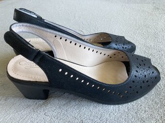 Sandály lodičky na hrubém podpatku Ctogo GOGO - 2