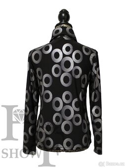 Westernová show halenka S - Kruhy černá - 2