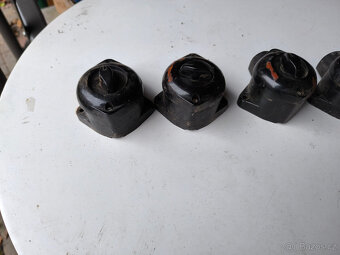 Staré vypinače otočné, bakelit, 5ks,starý vypínač - 2