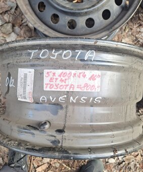 Plechové disky Toyota 5x100 16" - 2