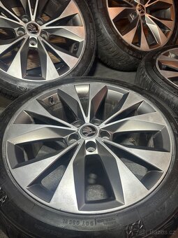 ALU Kola ŠKODA 5x112 R18 CASSIOPEIA Zimní Pneu 235/45/18 - 2