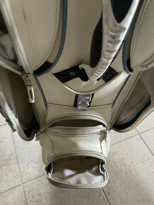 Prodám levně celokožený golfový bag BMW bílý - 2