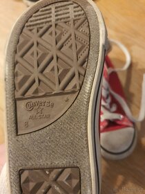 Dětské tenisky Converse, velikost 8, červené - 2