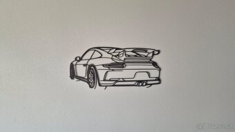 Porsche 911 GT3 RS zezadu – 25×13 cm – 3D tisk z PLA - 2