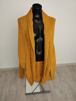 Dámský pletený maxi svetr - Vel. M-M/L-L - 2