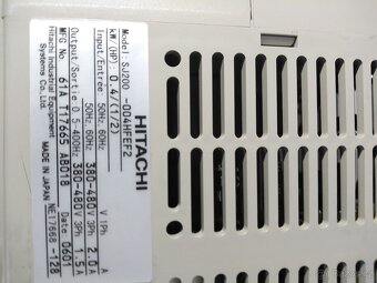 Frekvenční měniče Hitachi SJ 200 2,2kw a 0,4kw - 2