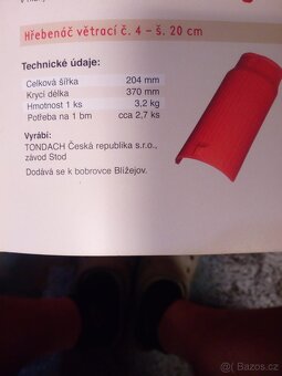 Tondach hřebenáč režná - 2