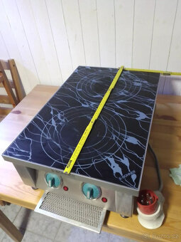 Duální indukční vařič Bohner Profi 2 x 3,5 kW 400V, ŠxHxV 40 - 2