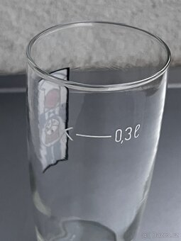 Stará pivní hospodská sklenice RaJ - 2