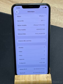 Apple iPhone 11 Pro Max 64GB Zelený 100% baterie - 2